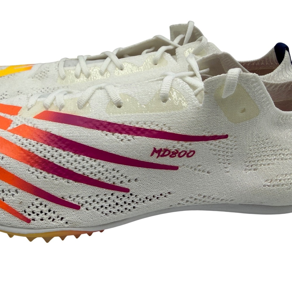 New Balance MD800v8 Running Spikes Mens 10.5 White Yellow New FuelCell MMD800W8 - Picture 8 of 16